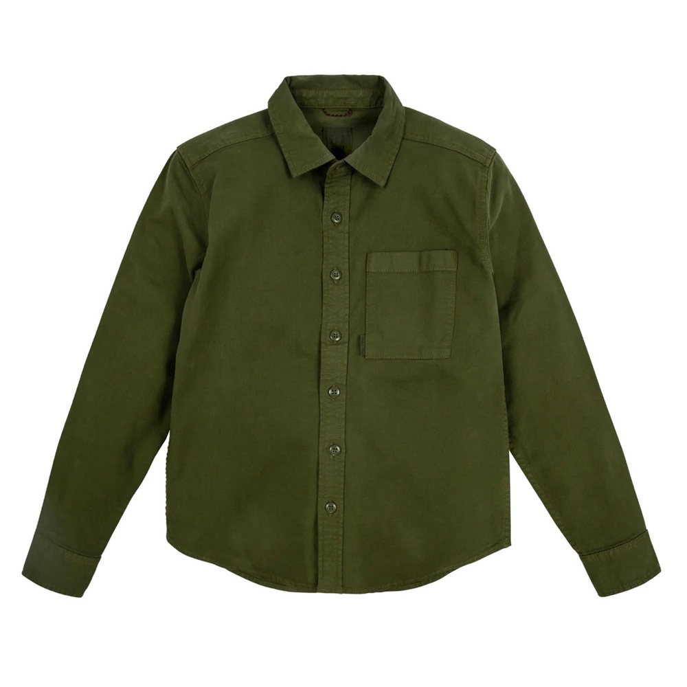 Topo Designs Dirt Shirt in Olive XS